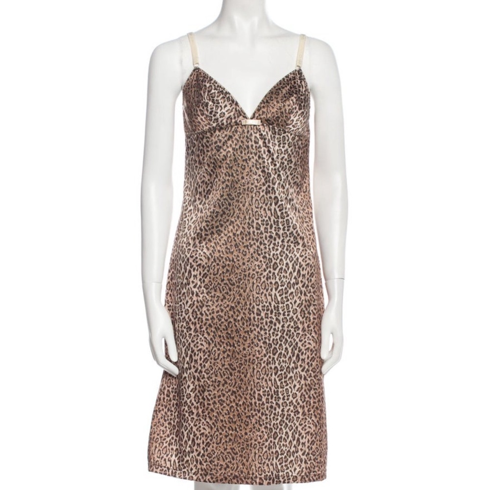 Authentic Vintage Dolce & Gabanna Animal Print Nightgown slip dress / Size M